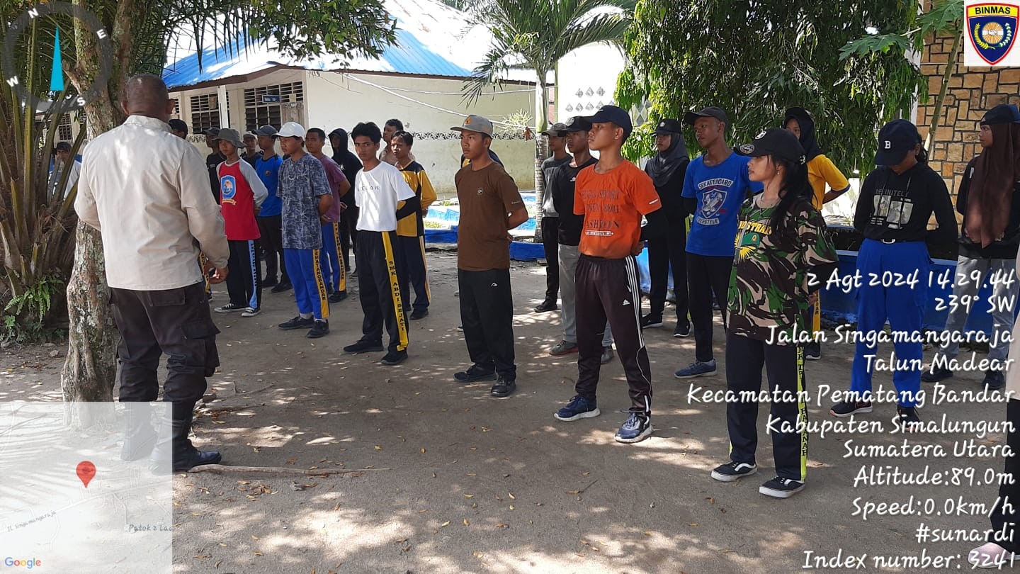 Polsek Perdagangan Latih Paskibra di Kecamatan Pem. Bandar, Dorong Etika dan Kamtibmas