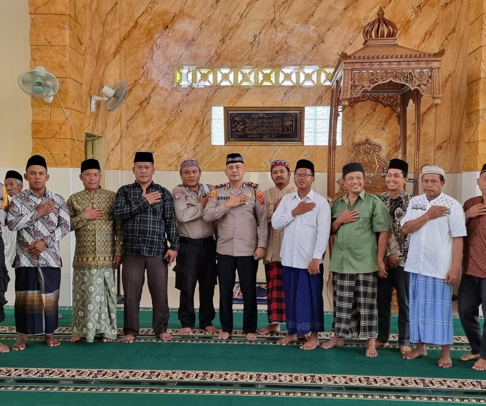 Kapolsek Perdagangan Gelar Jumat Curhat di Masjid Babussalam, Sampaikan Arahan Harkamtibmas dan Pemb