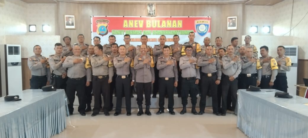 Polres Simalungun Gelar Anev Bulanan, Tingkatkan Keamanan dan Kegiatan Sambang