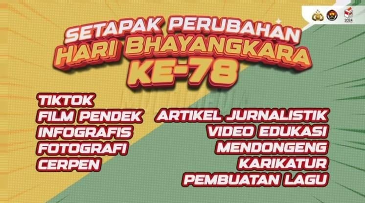 Polres Simalungun Ajak Masyarakat Ikuti Lomba Kreatif HUT Bhayangkara ke-78