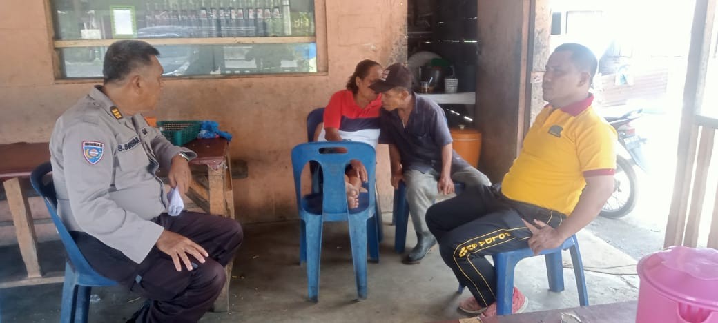 Polsek Perdagangan Sambang Desa, Sampaikan Pesan Kamtibmas di Lapak Jus Tanjakan