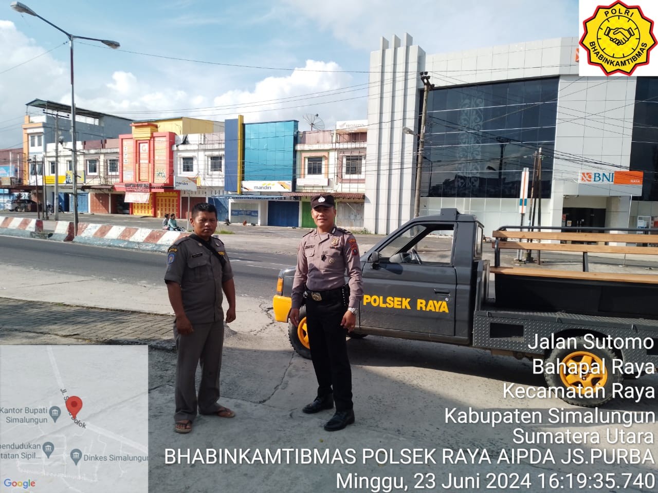 Polsek Raya Gelar Patroli Dialogis Cegah Balap Liar di Depan Kantor Bupati Simalungun