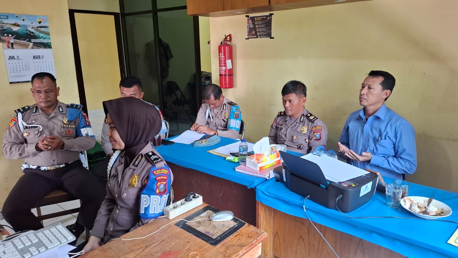 Polres Simalungun Ikuti Zoom Meeting Arahan Kadiv Propam Polri