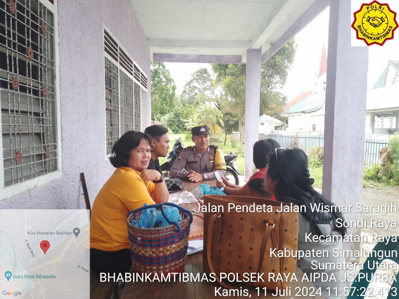 Polsek Raya Sambangi SMP GKPS 1 Raya untuk Dialogis Kamtibmas dan Persiapan Pemilu 2024