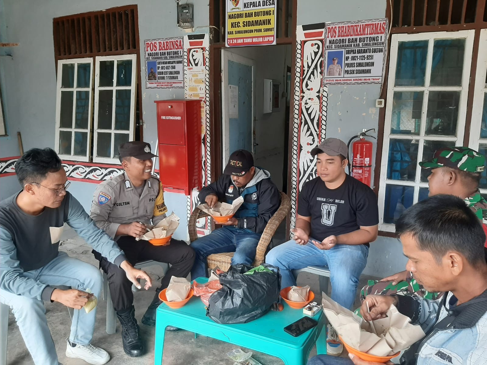 Polsek Sidamanik Gelar Sambang dan Patroli Dialogis di Kantor Pangulu Nagori Bah Butong I