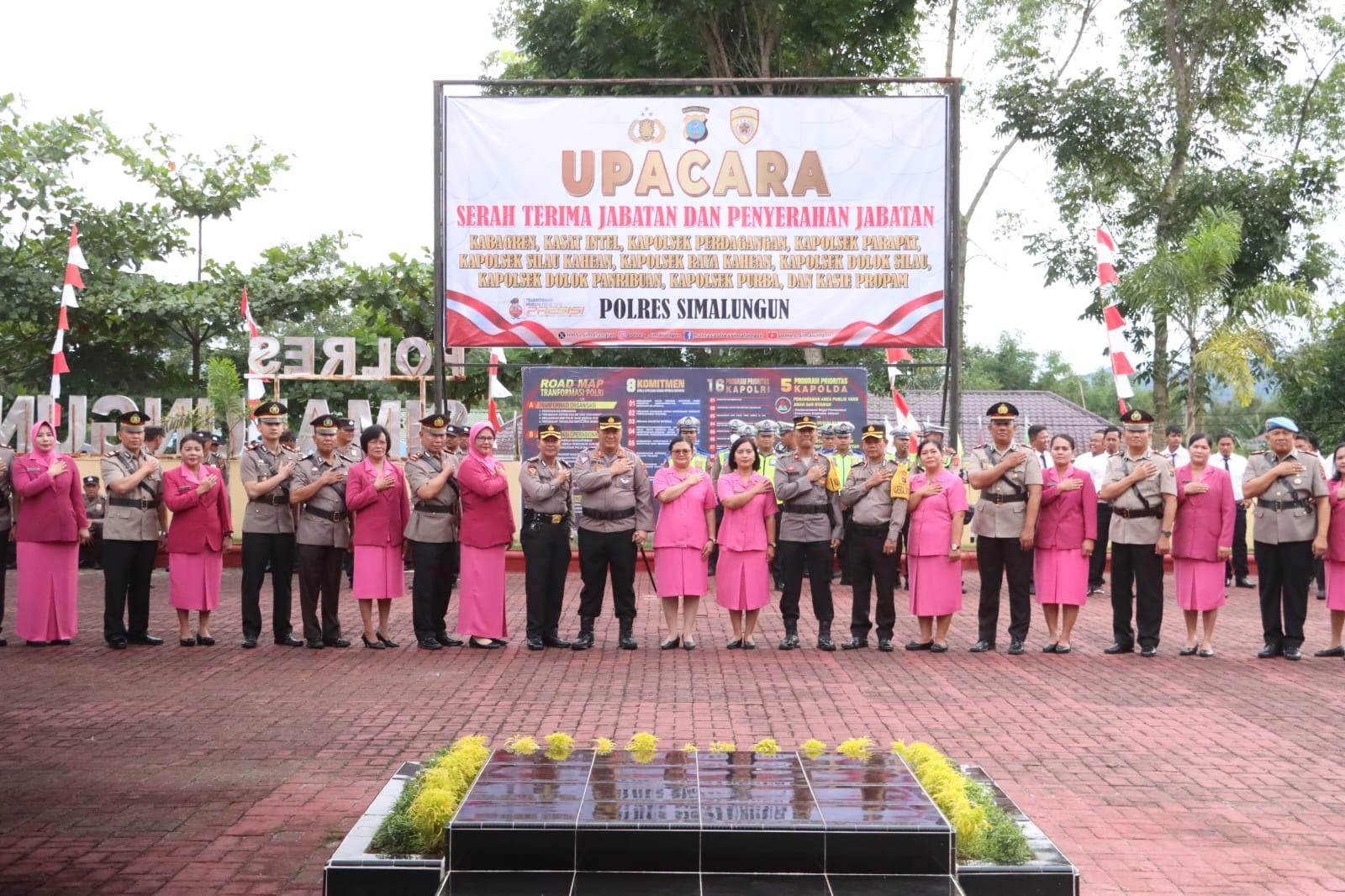 Upacara Serah Terima Jabatan di Polres Simalungun, Kapolres Tekankan Dedikasi dan Integritas