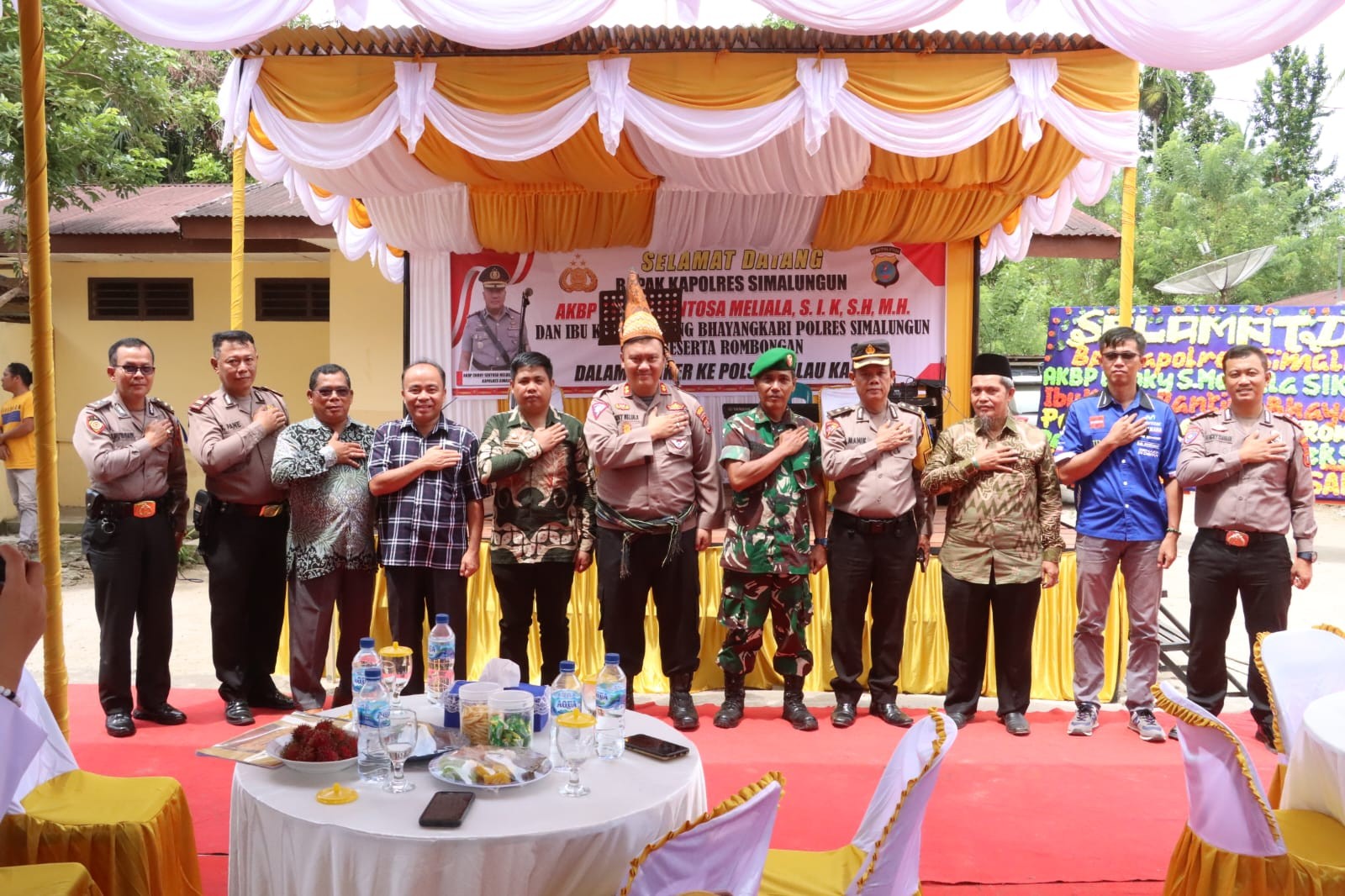 Kapolres Simalungun AKBP Choky Sentosa Meliala Lakukan Kunjungan Kerja dan Tatap Muka di Polsek Sila