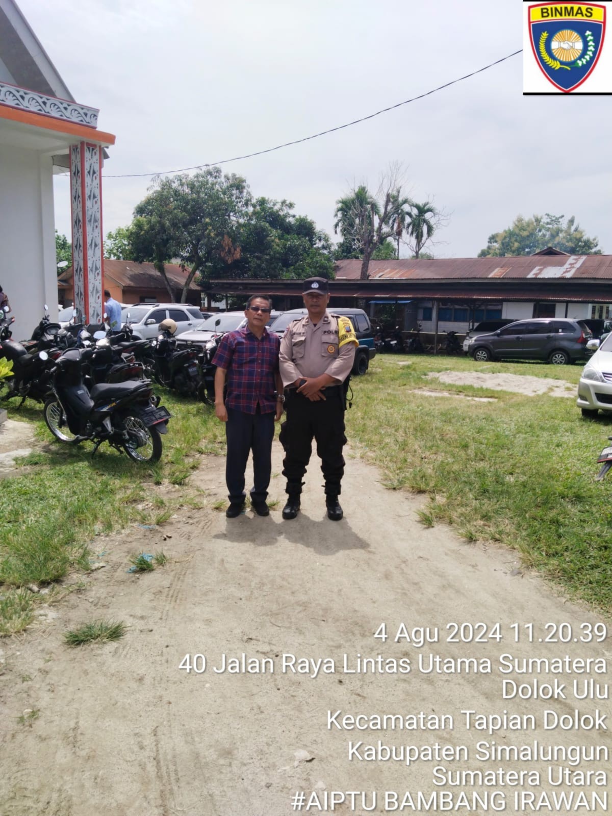 Polsek Serbelawan Amankan Ibadah Minggu Kasih di Gereja GKPS Purbasari Baringin