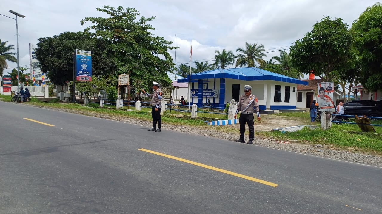 Polres Simalungun Amankan Arus Lalu Lintas Wisata di Hari Libur, Situasi Terkendali