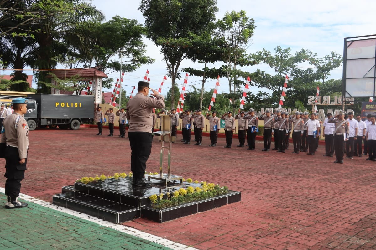 Kapolres Simalungun Pimpin Apel Pagi: Instruksi Tegas untuk Meningkatkan Kinerja dan Sinergitas di L