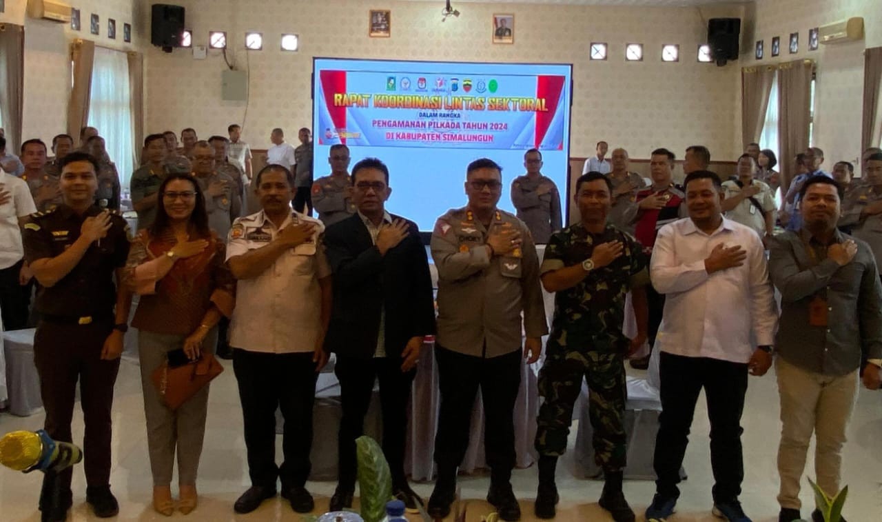 Rapat Koordinasi Lintas Sektoral Digelar, Polres Simalungun Siapkan Pengamanan Ketat untuk Pilkada 2