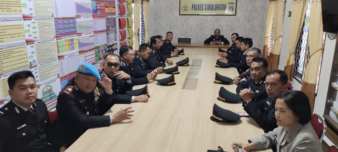 Polres Simalungun Gelar Nonton Bareng Pidato Presiden RI dalam Rangka HUT ke-79 Kemerdekaan Republik