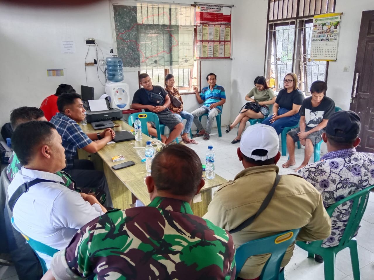 Polsek Dolok Pardamean Ciptakan Harkamtibmas di Nagori Silaba Jaya, Sukses Redam Keributan Tanpa Kek