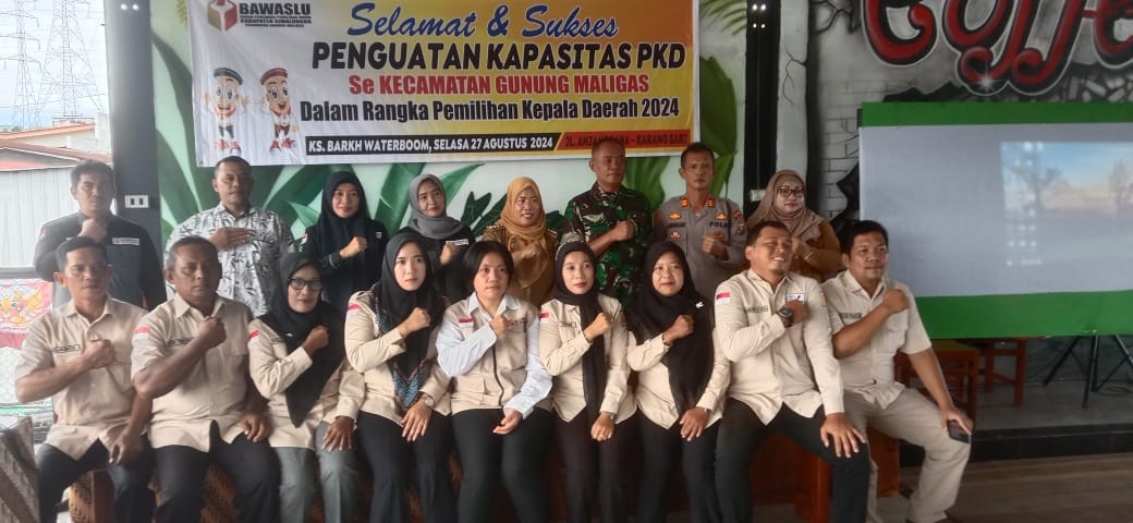 Kapolsek Bangun Hadiri dan Jadi Narasumber di Acara Penguatan Kapasitas Panwaslu Kelurahan/Desa Gunu