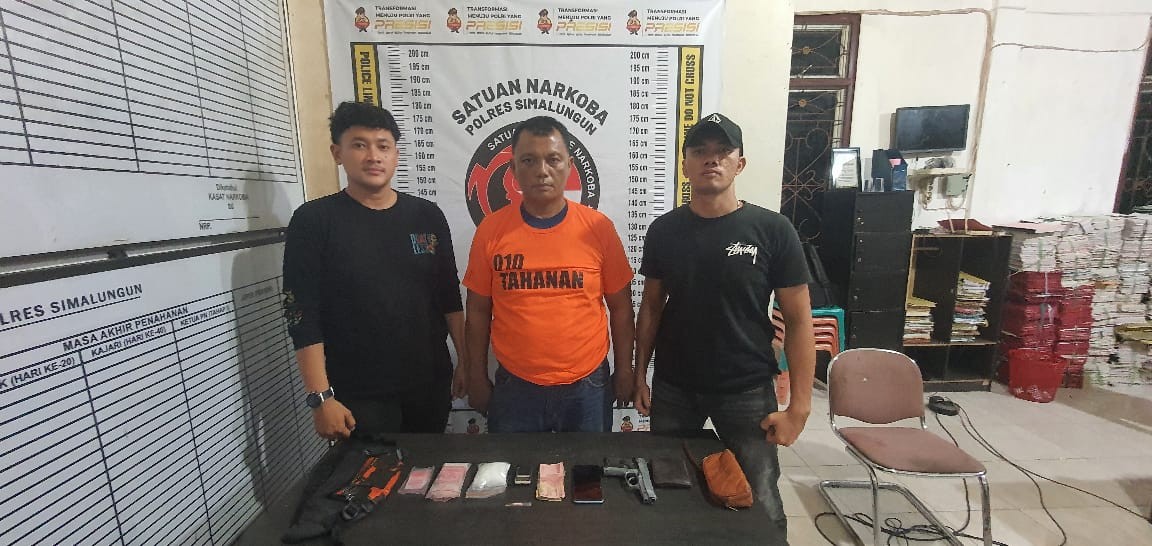 Sat Narkoba Polres Simalungun Tangkap Bandar Narkoba, Ada Sabu 115 Gram Dan Airsoft Gun