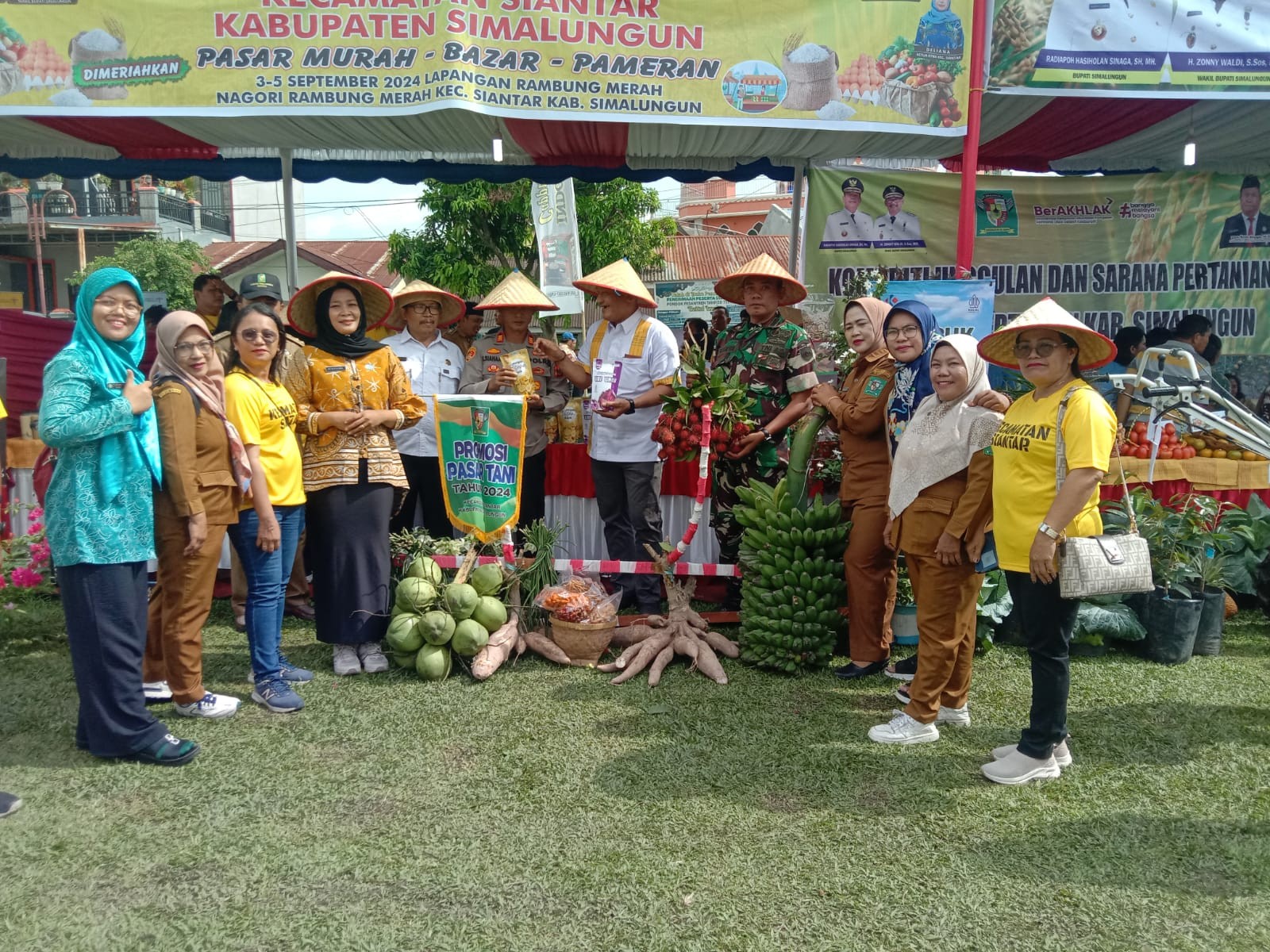 Kapolsek Bangun Hadiri Pasar Tani dan Bazar Pangan Simalungun 2024