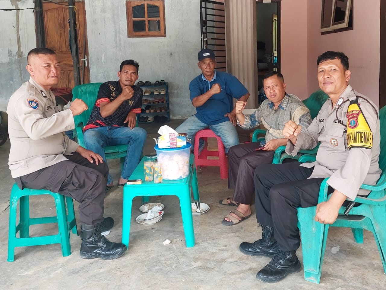 Polsek Serbelawan Resor Simalungun  Lakukan Patroli Dialogis di Rumah Pangulu Dolok Mainu