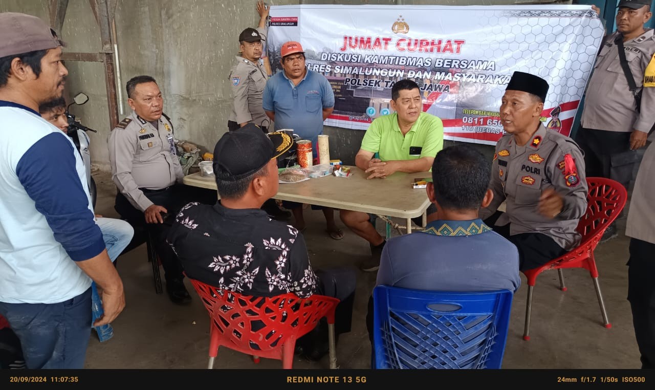 Polsek Tanah Jawa Gelar Jumat Curhat