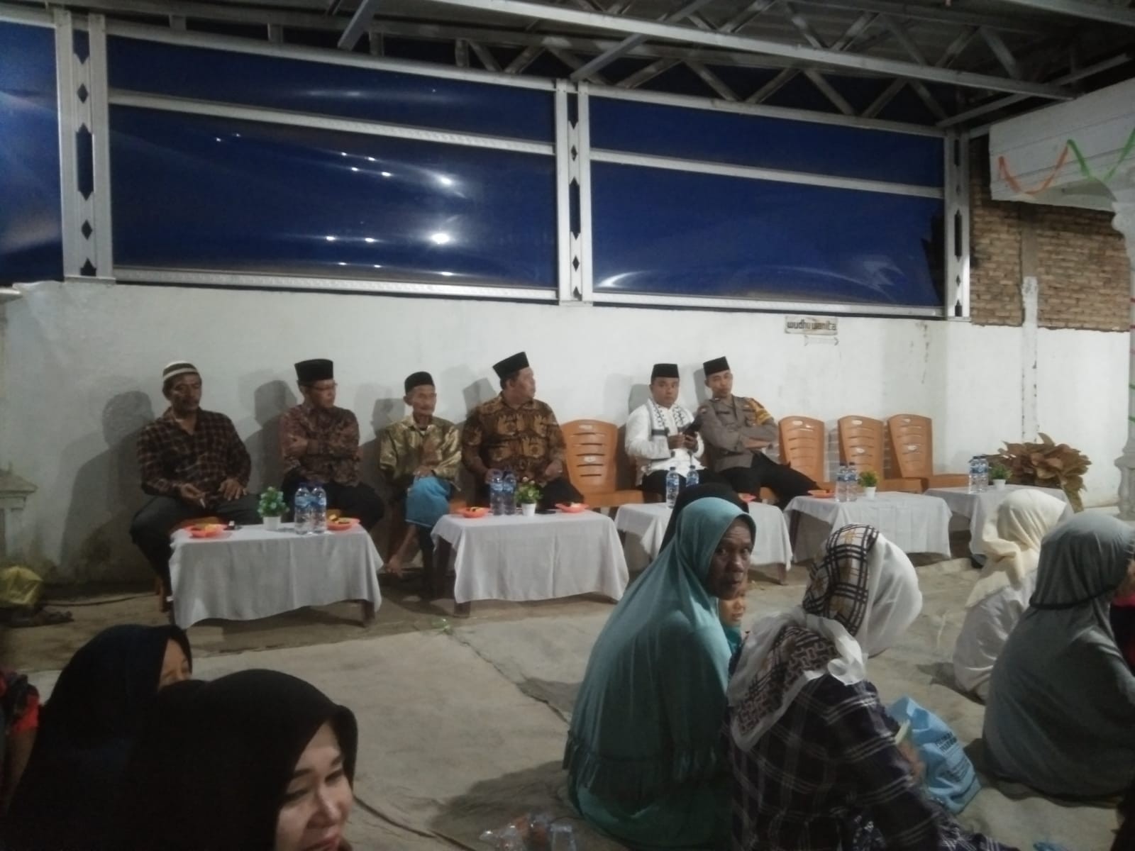 Bhabinkamtibmas Polsek Perdagangan Hadiri Peringatan Maulid Nabi,  Sampaikan Himbauan Kamtibmas