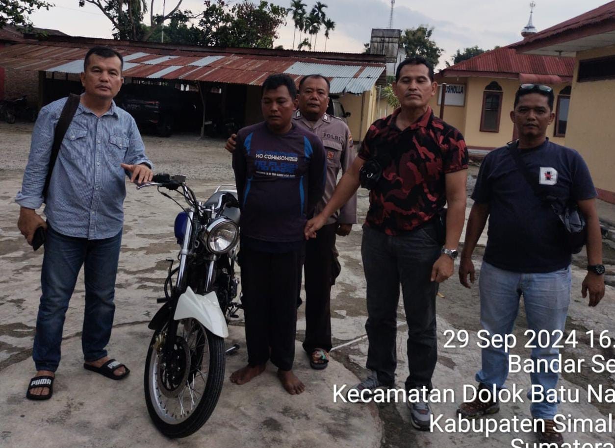 Polsek Serbalawan Ungkap Kasus Pencurian Sepeda Motor,  Pelaku Ditangkap Setelah Ditawarkan di Faceb