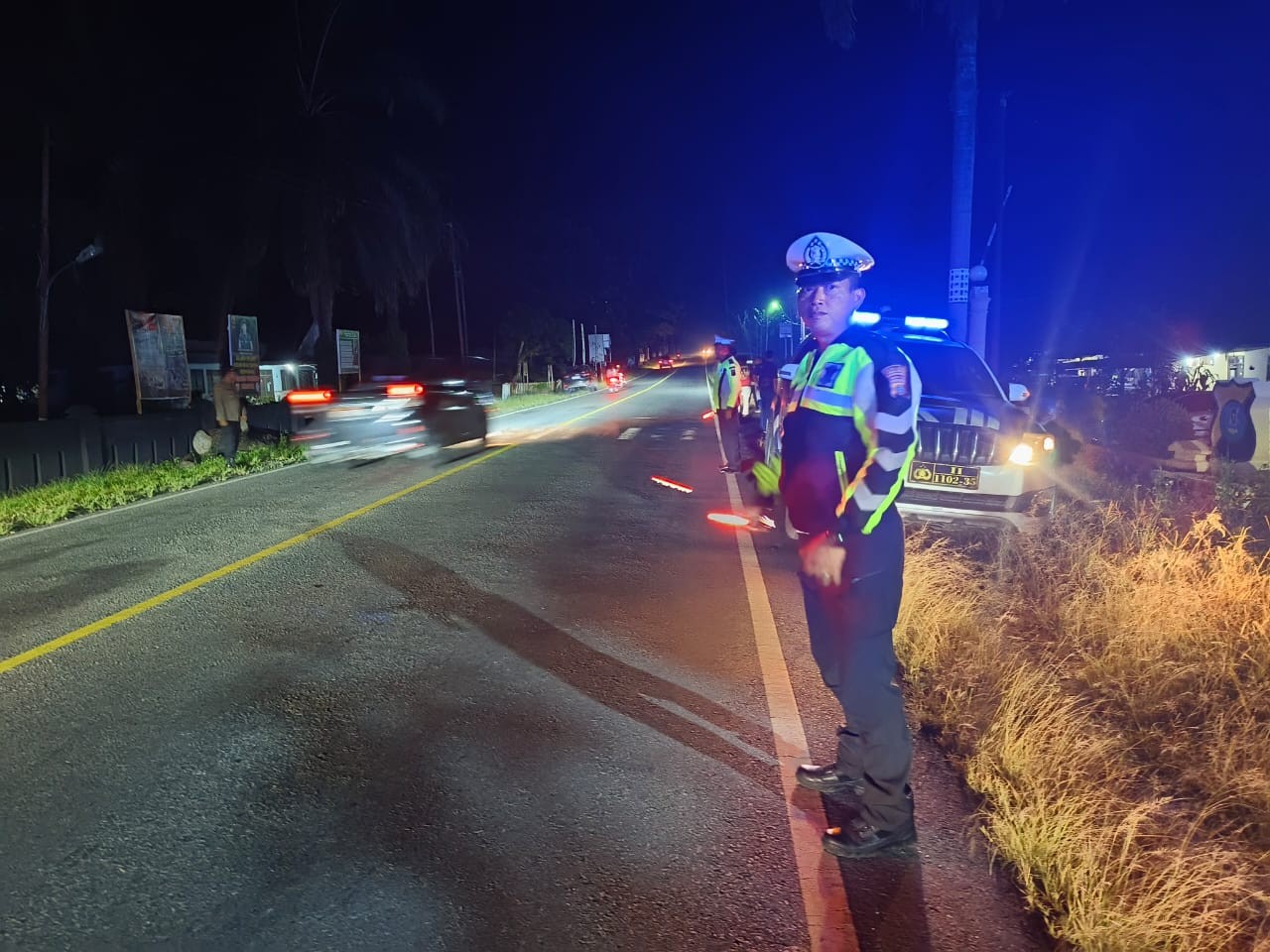 Polres Simalungun Gelar Patroli Skala Besar Antisipasi Balap Liar dan Geng Motor,