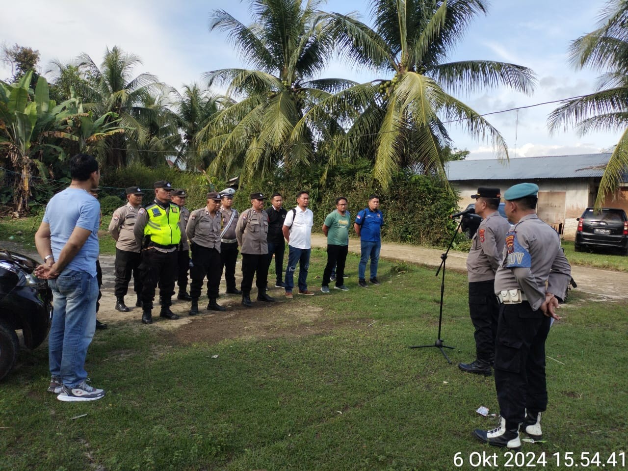 Polres Simalungun Amankan Kampanye Rapat Terbatas Paslon Pilkada 2024