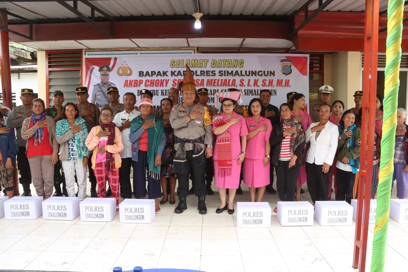 Kapolres Simalungun AKBP Choky Sentosa Meliala Gelar Kunjungan Kerja dan Tatap Muka di Polsek Purba