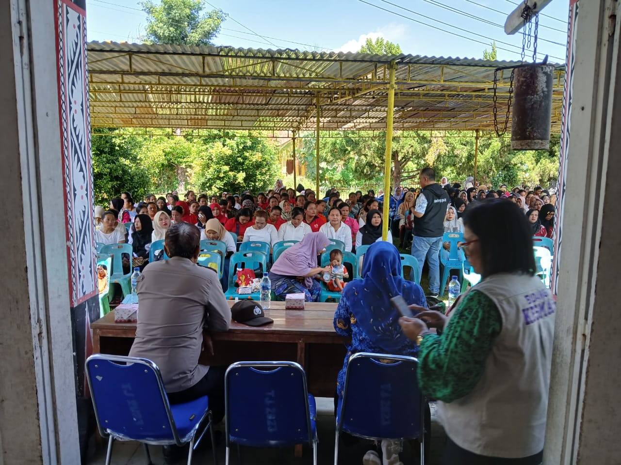 Bhabinkamtibmas Polsek Tanah Jawa Dukung Gerakan Cegah Stunting di Kabupaten Simalungun