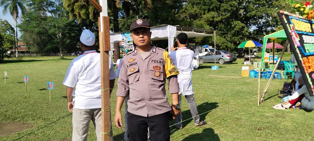 Bhabinkamtibmas Polsek Perdagangan Amankan Manasik Haji Kecil di TK Pesantren Baitussalam, Jaga Kete