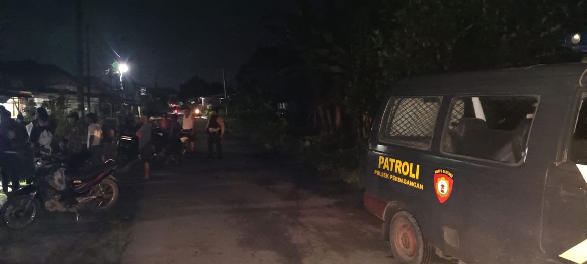 Blue Light Patrol Polsek Perdagangan Jaga Keamanan dan Ketertiban Masyarakat di Malam Libur