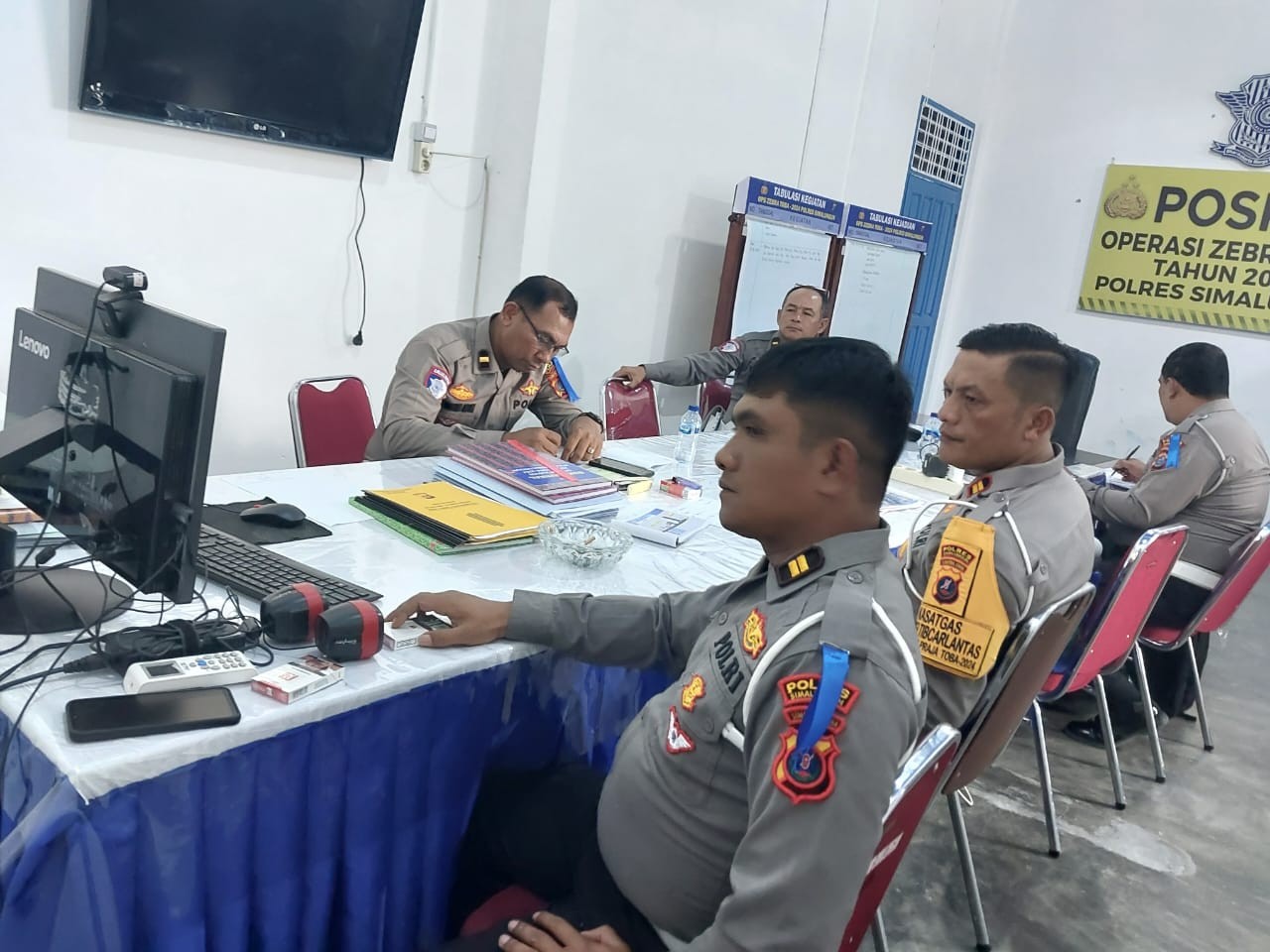 Polres Simalungun Siap Amankan Aqua Bike World Championship 2024, Ikuti Rapat Persiapan Virtual