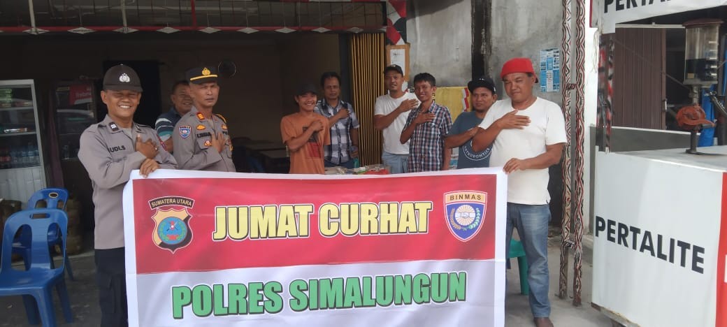 Kasat Binmas Polres Simalungun Gelar Jumat Curhat, Ajak Warga Jaga Kamtibmas Jelang Pilkada