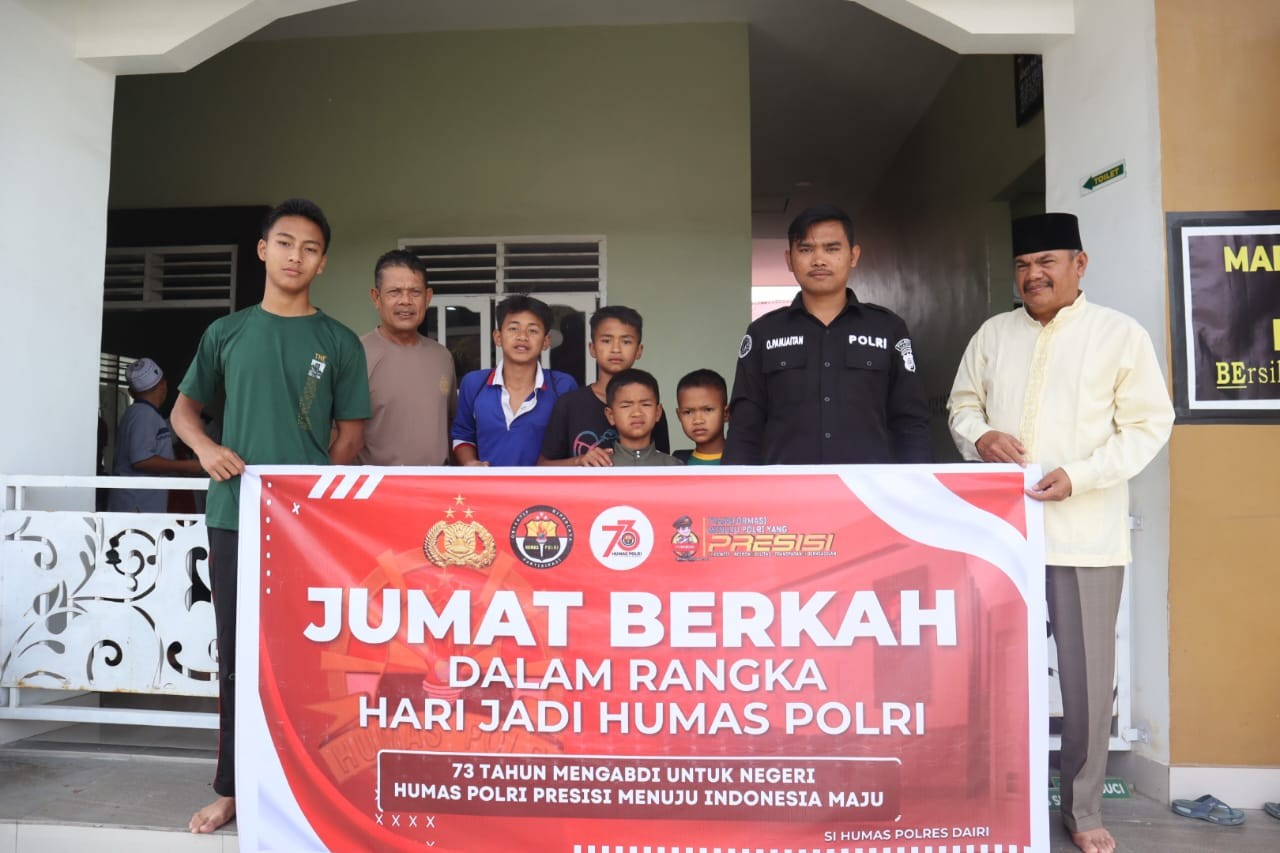 Peringati Hari Jadi Humas Polri ke 73 Tahun, Si Humas Polres Dairi Berbagi Kepada Masyarakat