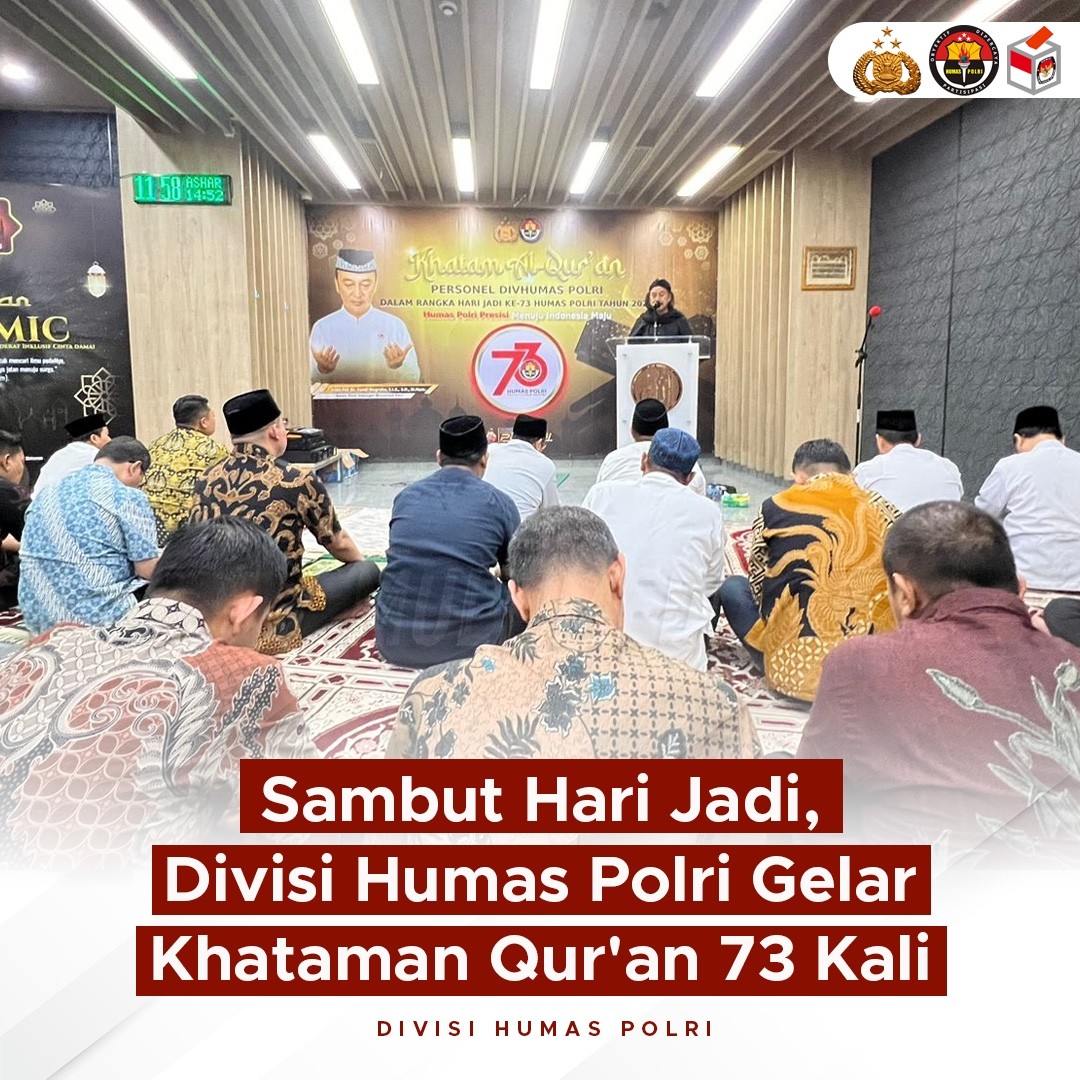 Humas Polri Gelar Khataman Al-Qur\