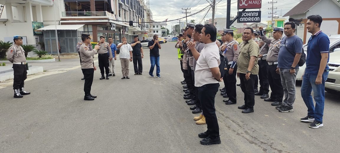 Polres Simalungun Gelar Apel Pagi dan Siagakan Personel untuk Antisipasi Balap Liar dan Gangguan Kam