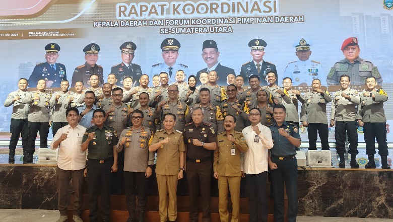 Kapolres Simalungun Hadiri Rapat Koordinasi Kepala Daerah dan FKPD se-Sumatera Utara