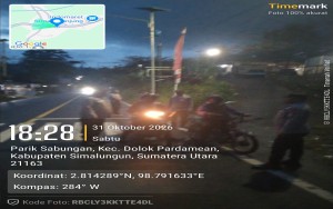 Cegah Geng Motor dan Kejahatan Jalanan, Polsek Dolok Pardamean Gelar Razia dan Patroli Blue Light di Tigaras