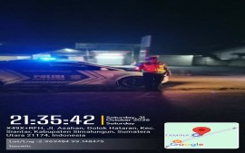 Cegah Laka dan Balap Liar, Sat Lantas Polres Simalungun Patroli Malam di Jalur Pematang Siantar–Perdagangan